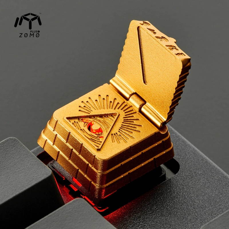 1pc ZOMO Pharaoh Eye of God Key Cap Original Personality Metal Translucent Mechanical keyboard Keycap