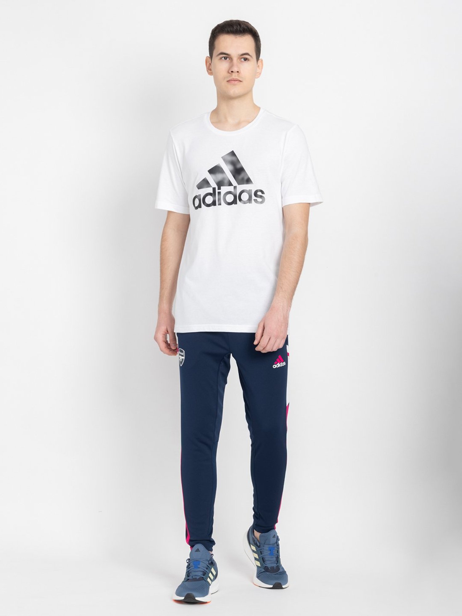 adidas Arsenal Condivo 22 Navy Slim Fit Striped Training Trackpants