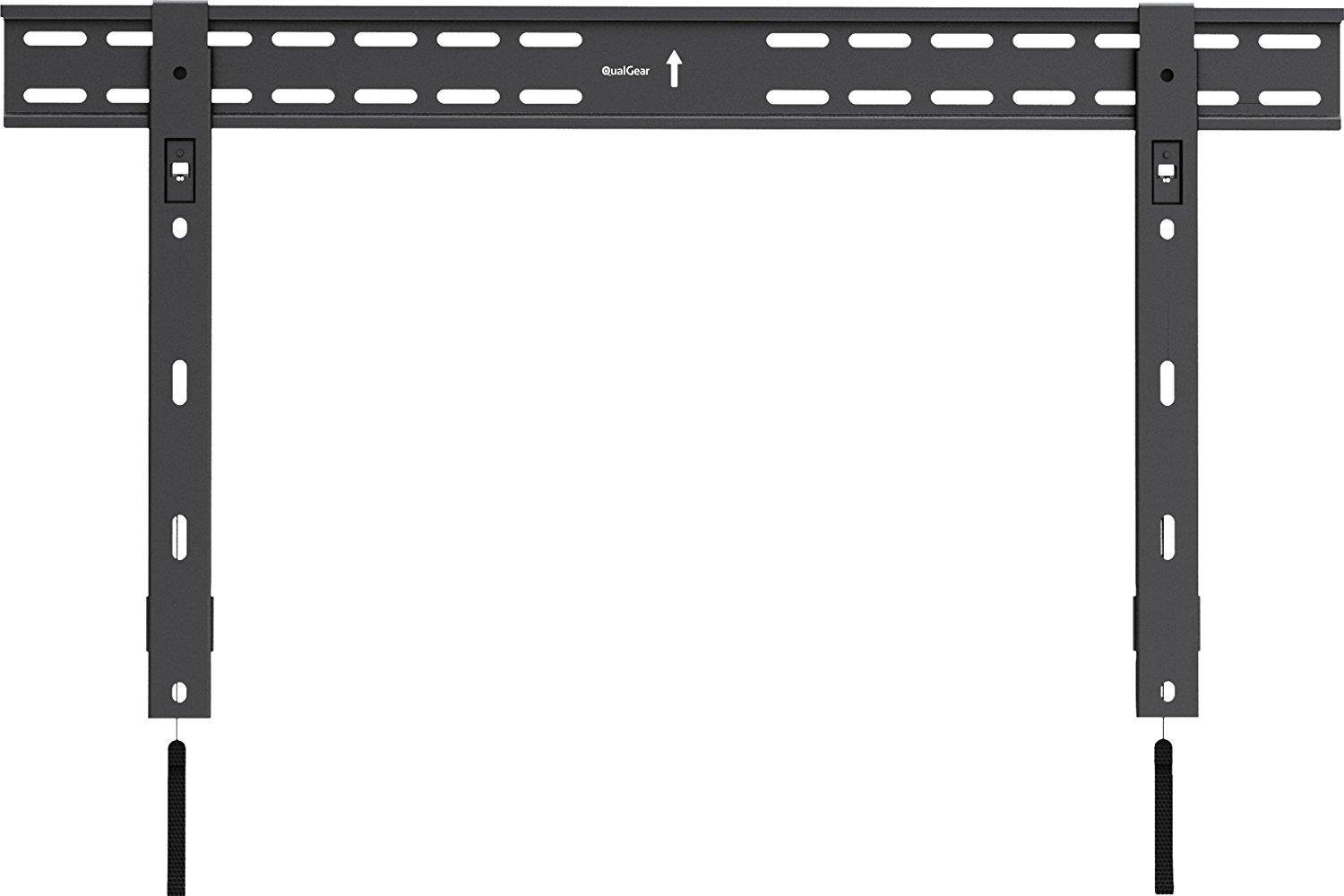QualGear QG-TM-002-BLK 37-Inch to 70-Inch Universal Ultra Slim Low Profile Fixed Wall Mount LED TVs, Black