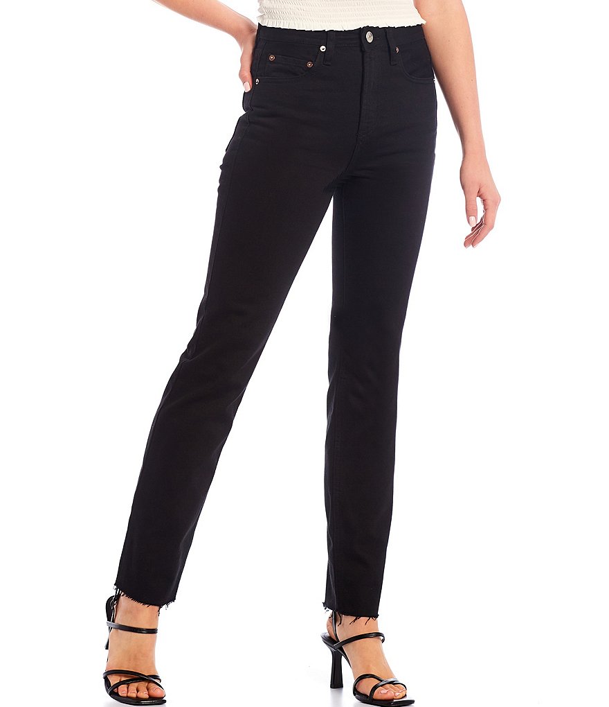 Every Straight Leg Ankle Crop Front Zipper Jeans