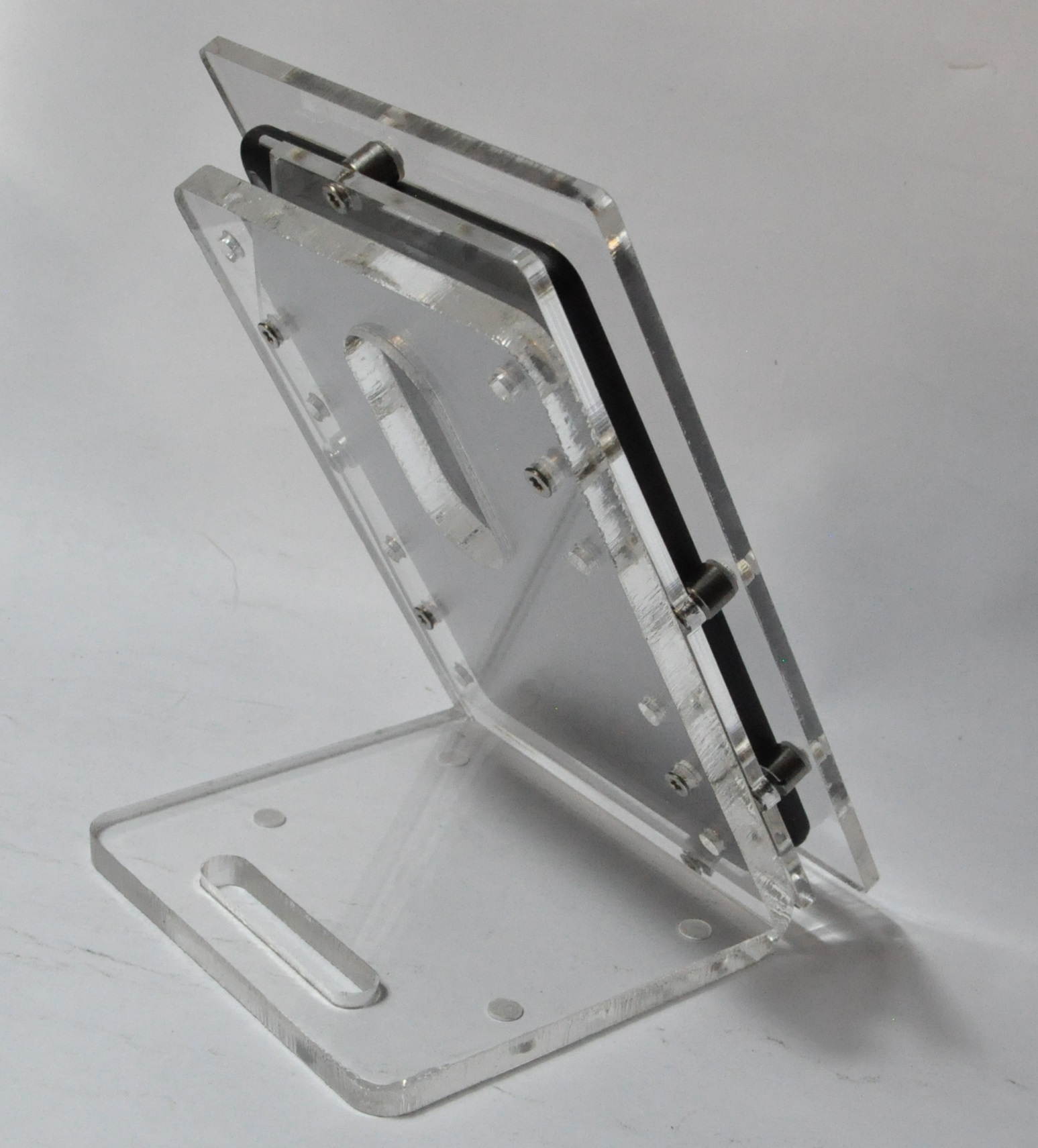 Amazon Fire 7" Security Anti-Theft Acrylic VESA Enclosure with Desktop Stand (Black)