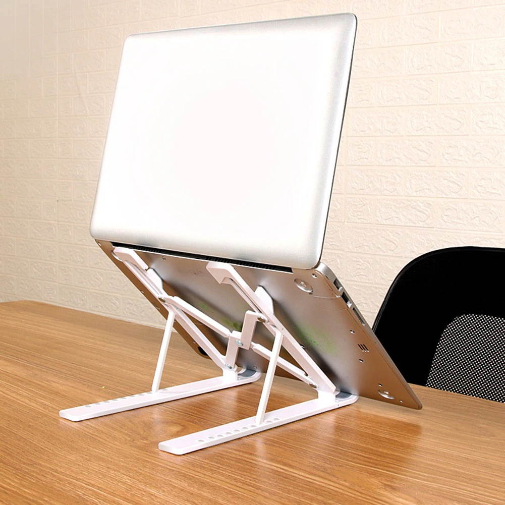 Newest Notebook Laptop Holder Stand Adjustable Height Foldable Computer Bracket Cradle Lifting Cooling Holder with Non slip Pad