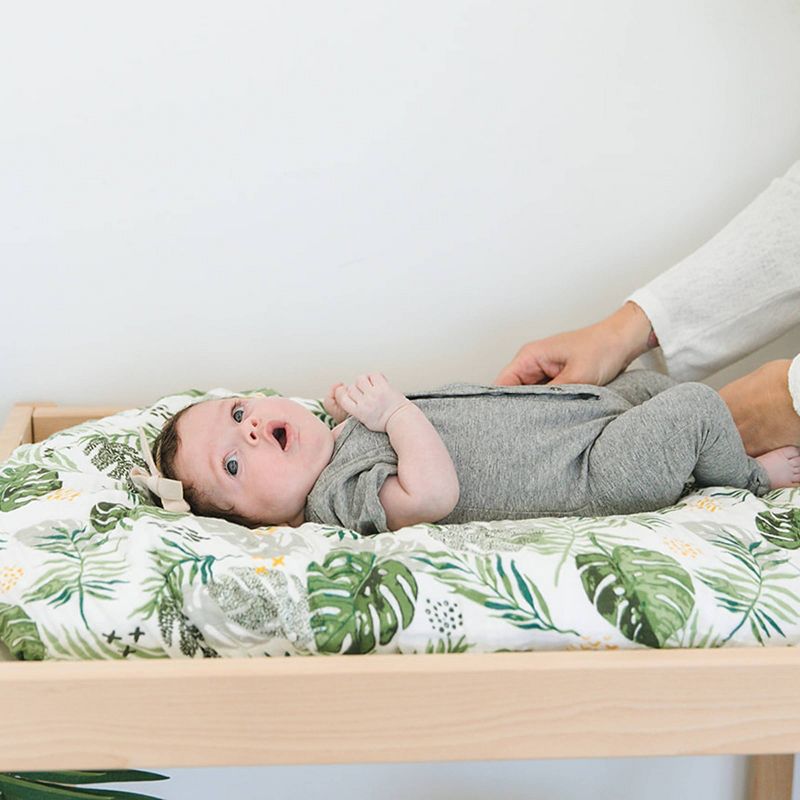 Bebe au Lait Muslin Changing Pad Cover Rainforest