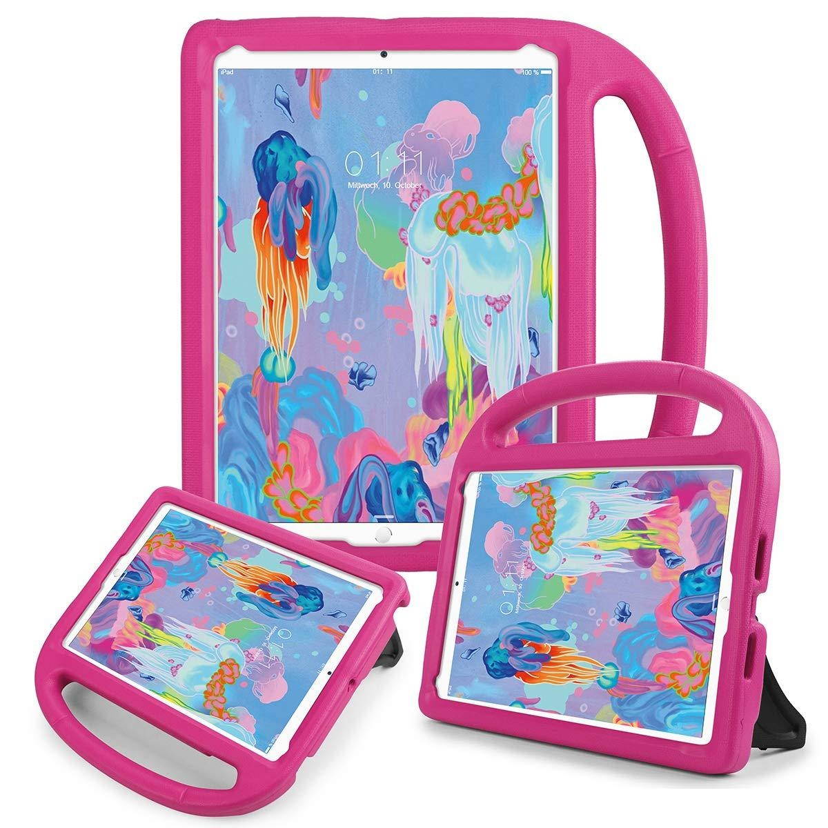 AICase Kids Portable Light Weight Shock Proof Impact Resistant Bumper Friendly Protective Cover with Kickstand for iPad 9.7"/ iPad Pro 9.7 / iPad Air 2 / iPad Air