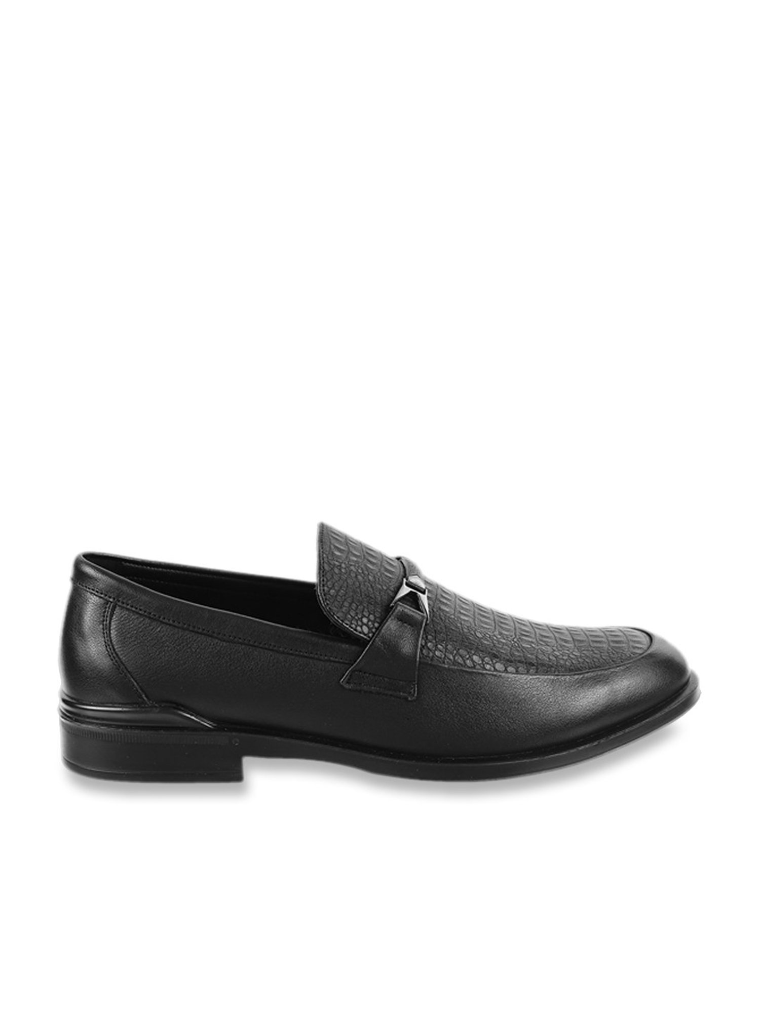 J. Fontini by Mochi Men's Black Formal Loafers