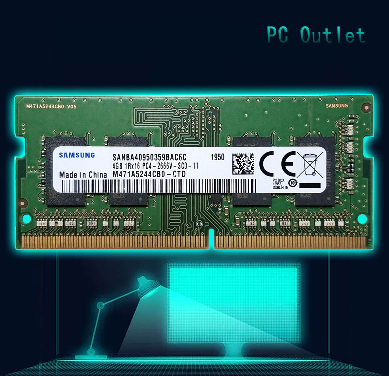 Samsung 4GB SO-DIMM-2666MHZ DDR4 SDRAM PC4-21300 Memory M471A5244CB0-CTD