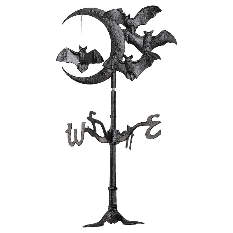 17.5" Halloween Bat Rooftop Weathervane - Black - Whitehall Products