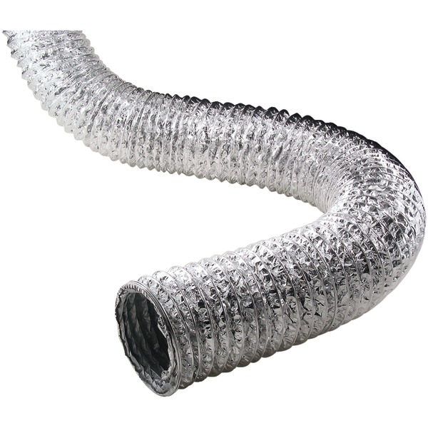Supurr-Flex(R) 5-Ply 4-In. Aluminum Flexible Dryer Vent Transition Duct (50 Ft.)