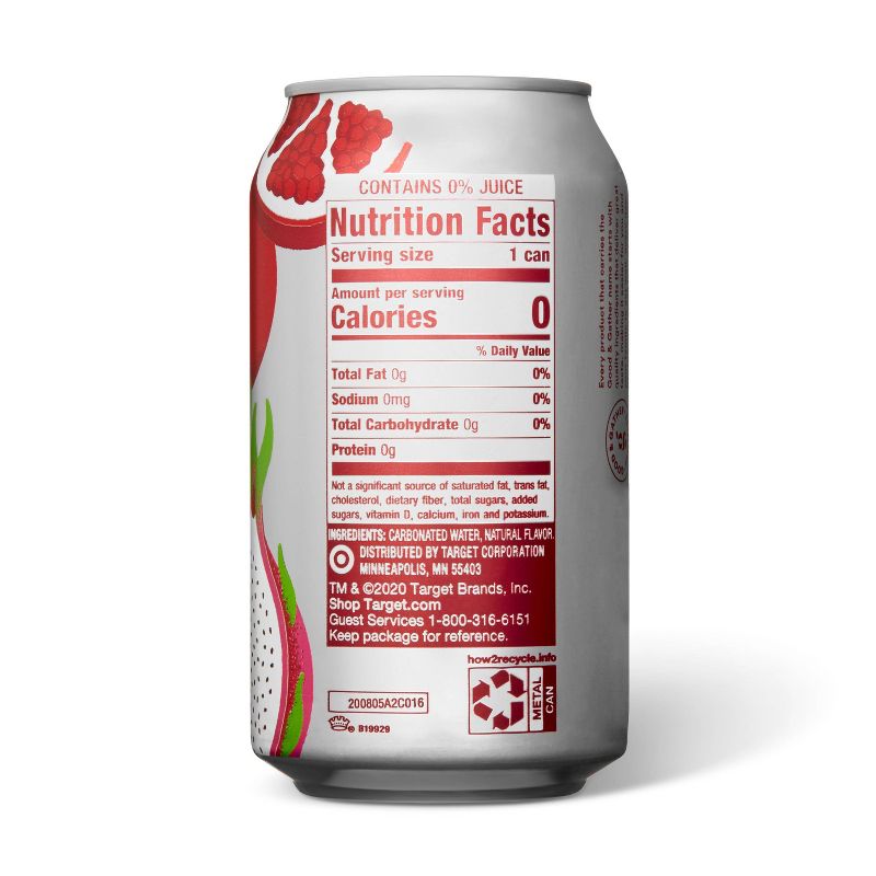 Pomegranate Dragonfruit Single Serve Sparkling Water - 12oz - Good & Gather™