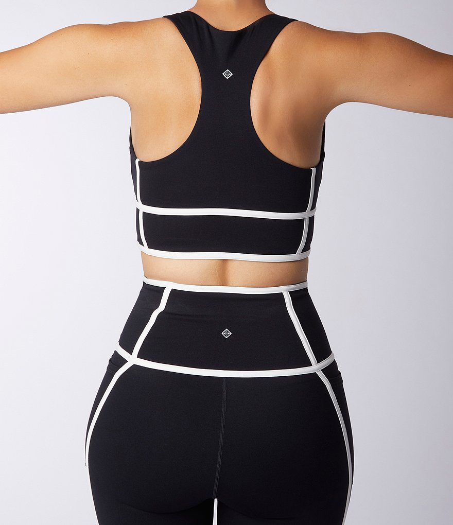 Antonio Melani Action High Waist Contrast Trim 28-Inch Legging