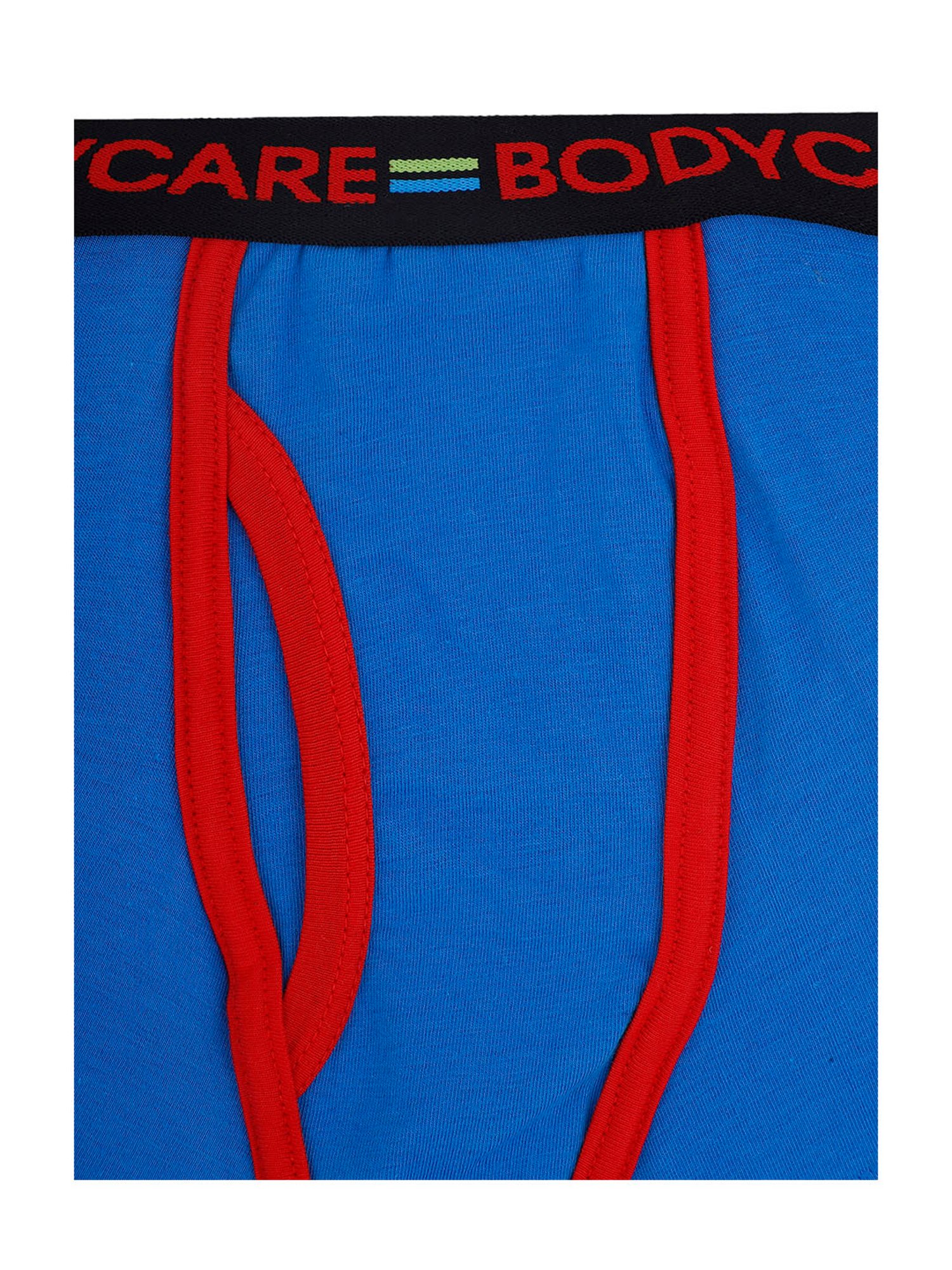 Bodycare Kids Black & Royal Blue Solid Trunks (Pack Of 2)