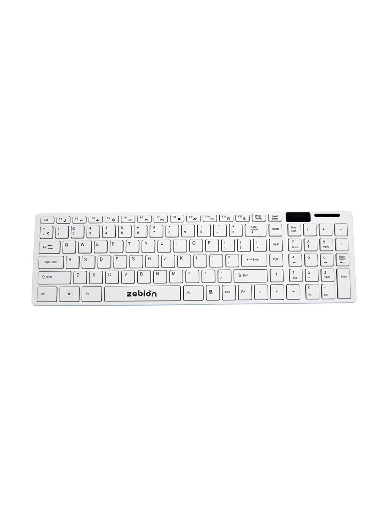 Zebion Slimfit G1600 Wireless Keyboard & Mouse Combo (White)