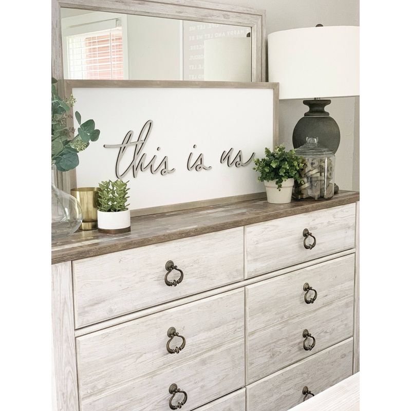 38" x 19" This Is Us Magnet Board Wall Art - Petal Lane
