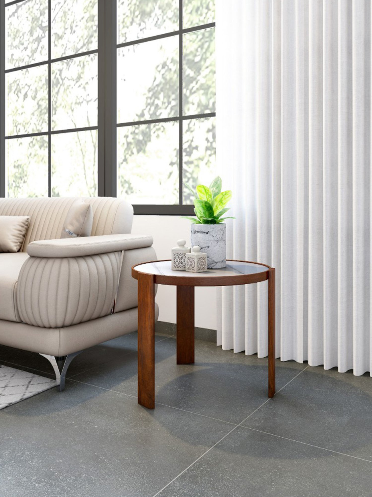 Durian Orleans Brown MDF Side & End Tables