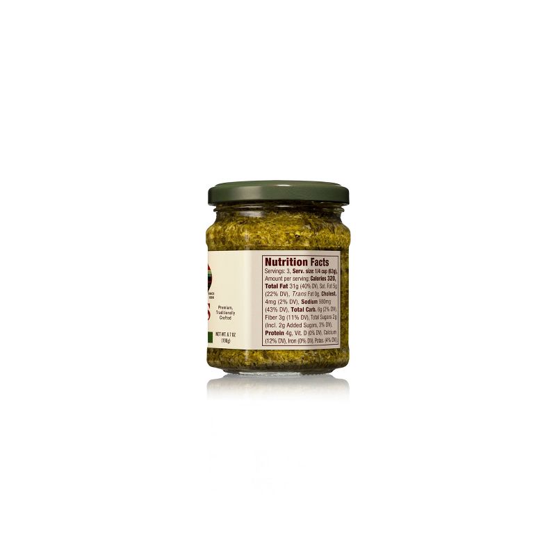 Rao's Homemade Basil Pesto Sauce Premium Quality Flavorful Pasta Sauce and Spread - 6.7 oz
