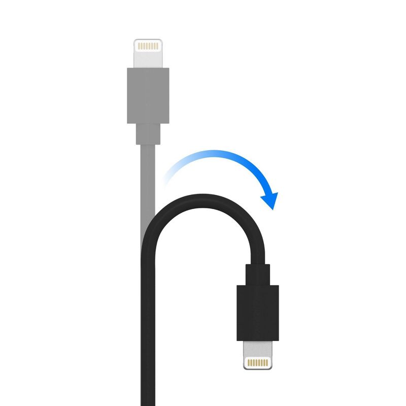 Just Wireless 3ft TPU Lightning to USB-A Cable - Black