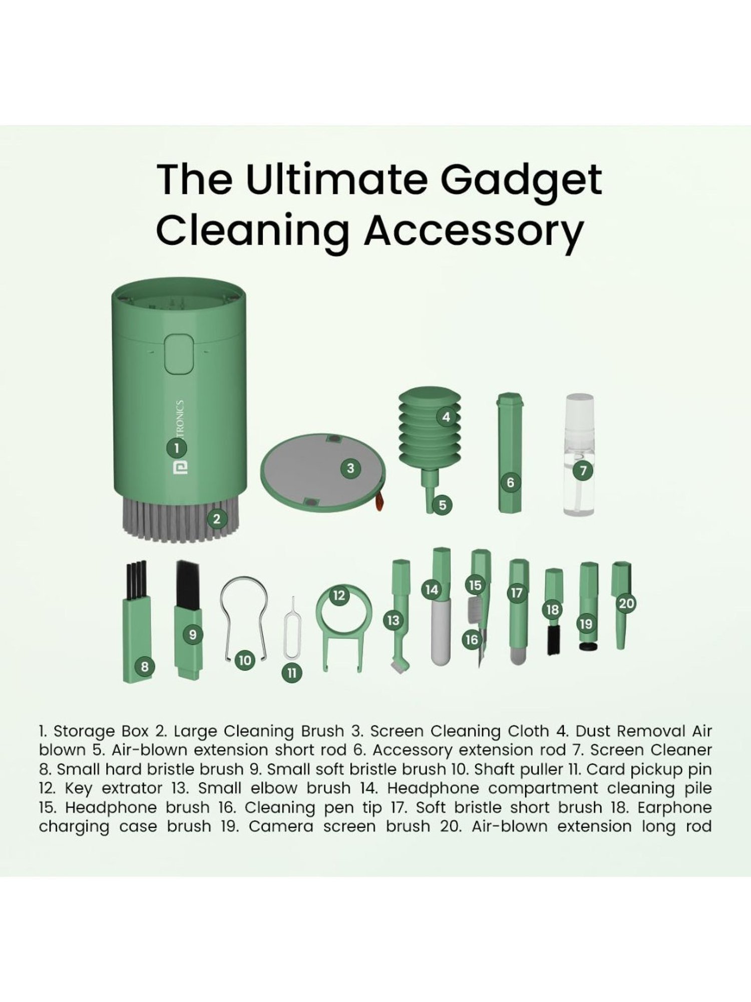 GRIPP 4 in 1 Professional Screen Cleaner Kit Includes Screen Cleanser Spray 150ml (Blue)