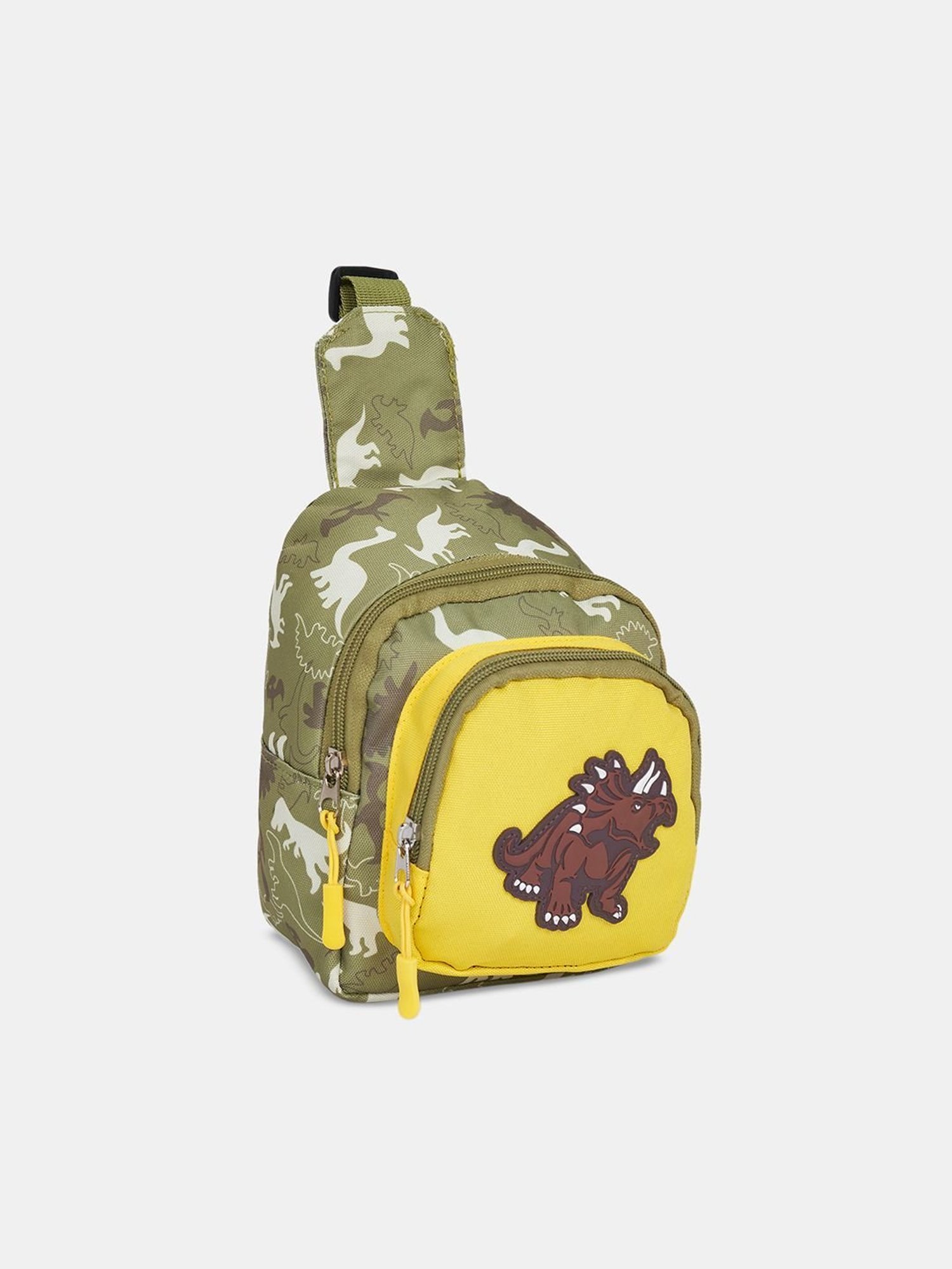 Pantaloons Junior Olive Printed Medium Cross Body Bag