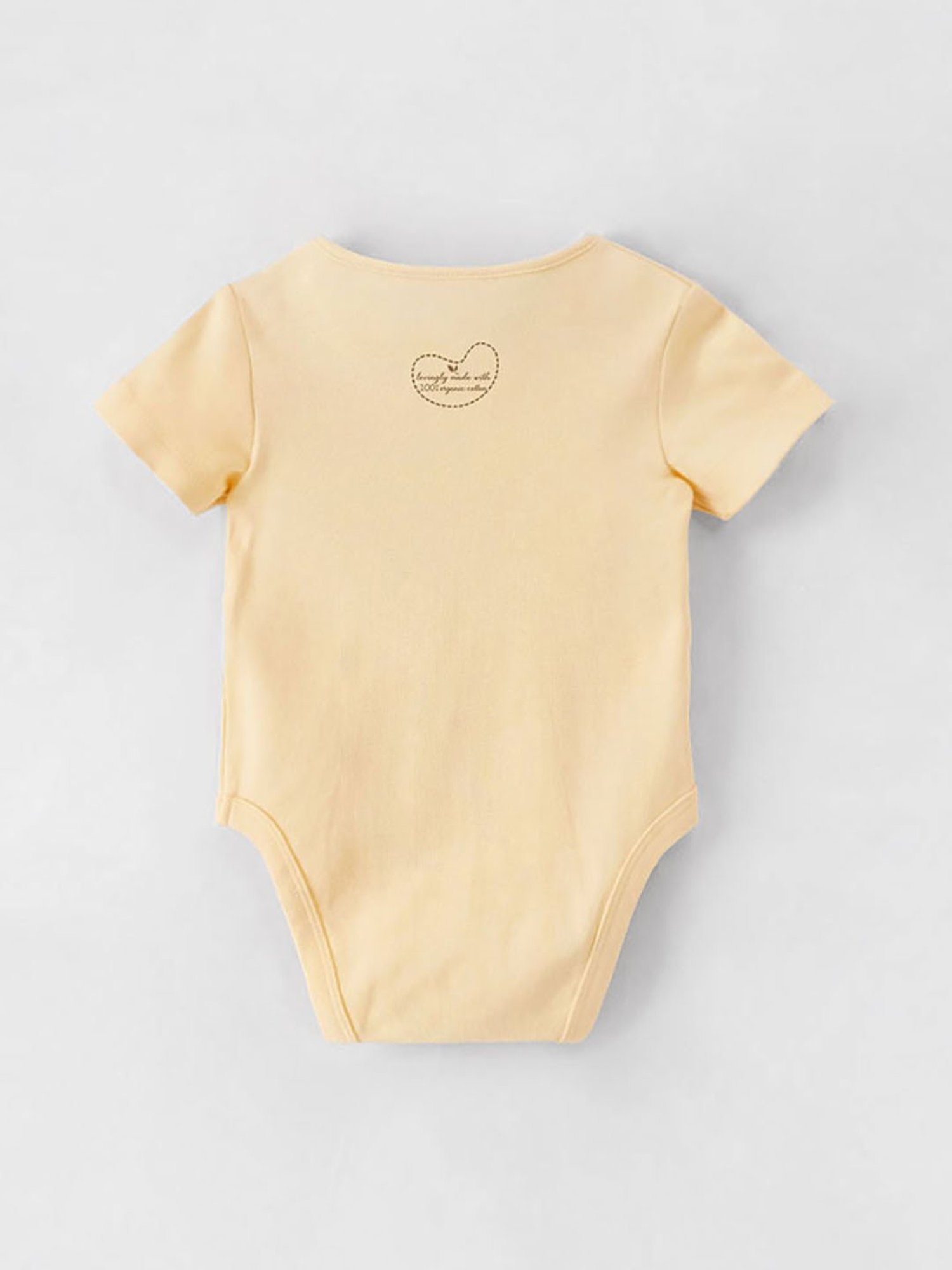 Ed-a-Mamma Baby Yellow Printed Bodysuit