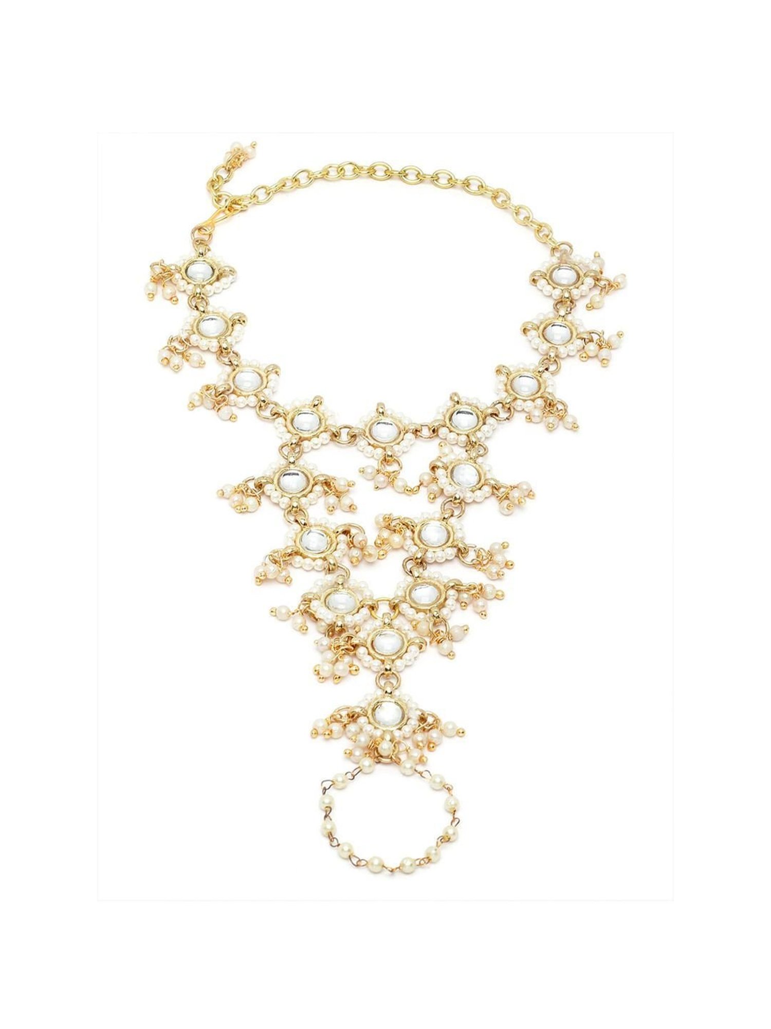 Bold by Priyaasi Halo Circle Golden Cufflinks for Men