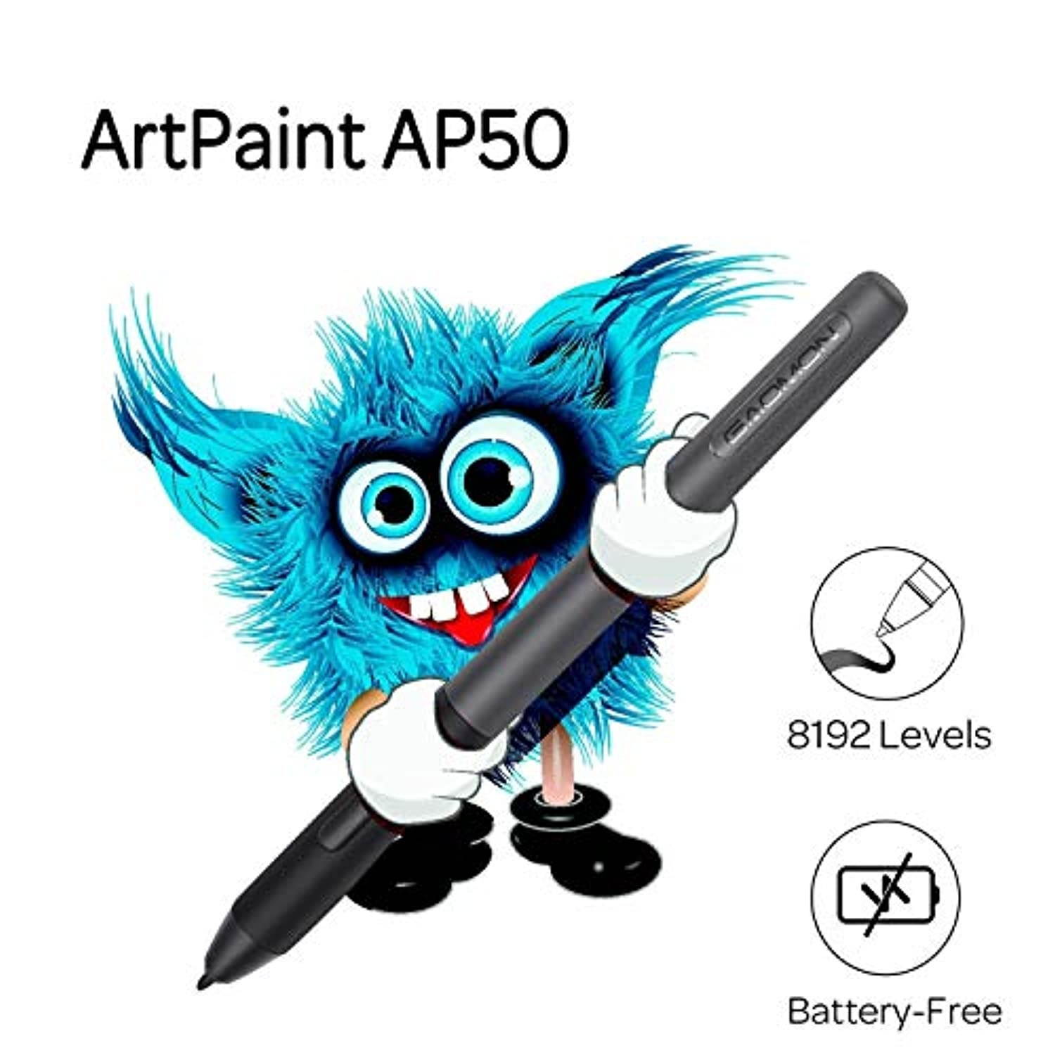 GAOMON PD156PRO Pen Display  and  20 Pen Nibs -15.6'' Full-Laminated 88%NTSC 8192 Tilt-Support Graphics Drawing Monitor Tablet for Digital Drawing/ Animation/ Online Teaching and Meeting