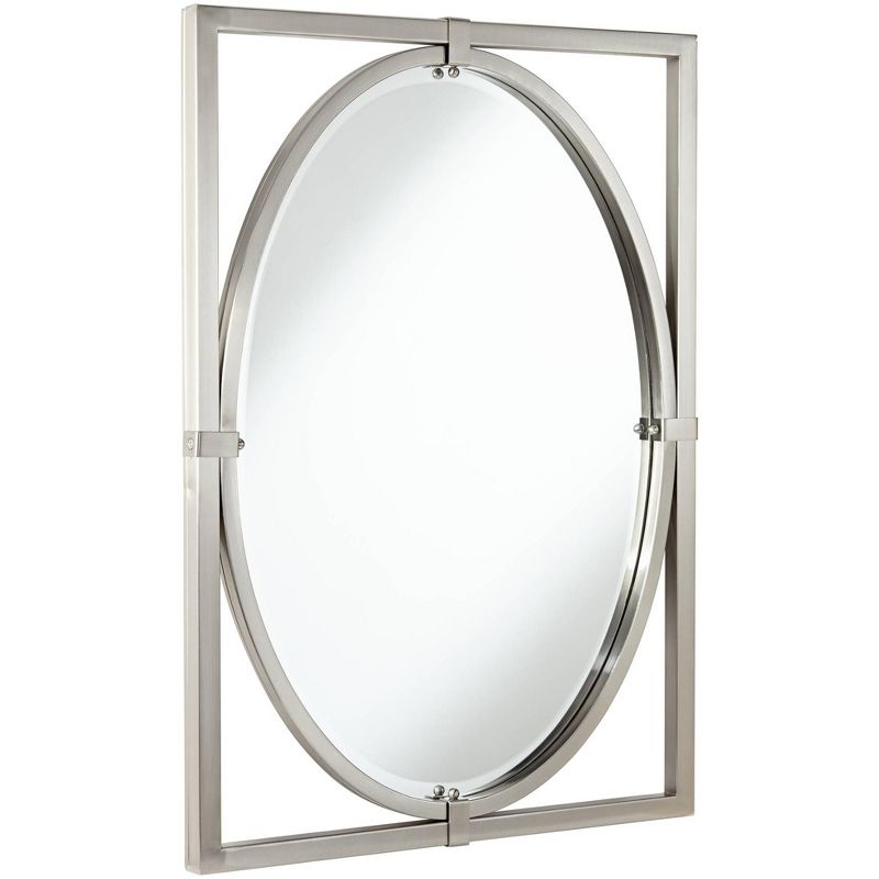 Uttermost Akita Brushed Nickel 24" x 34" Wall Mirror