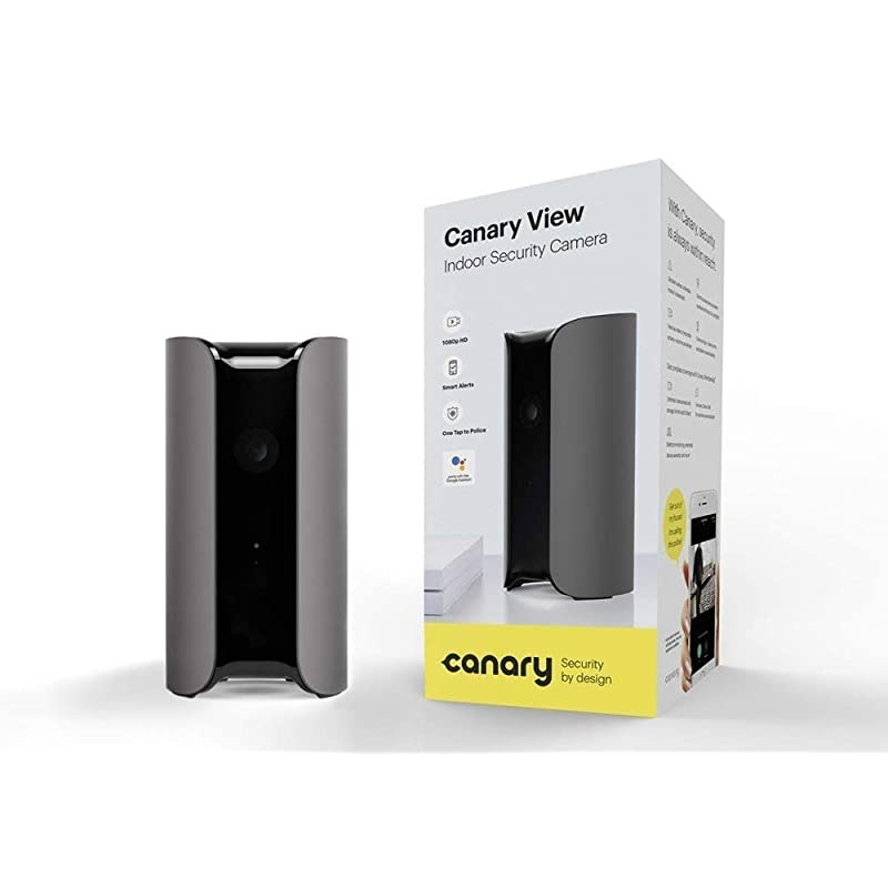 View Indoor Security Camera | Home Monitoring WiFi WideAngle Lens Motion Alerts Compatible with Alexa Google Home Black