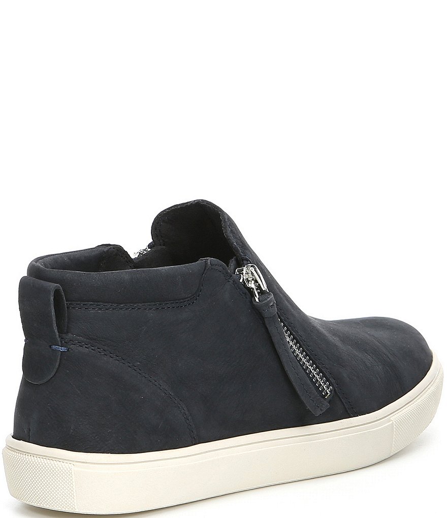 GB Ground-Break Double Zip Leather Sneakers