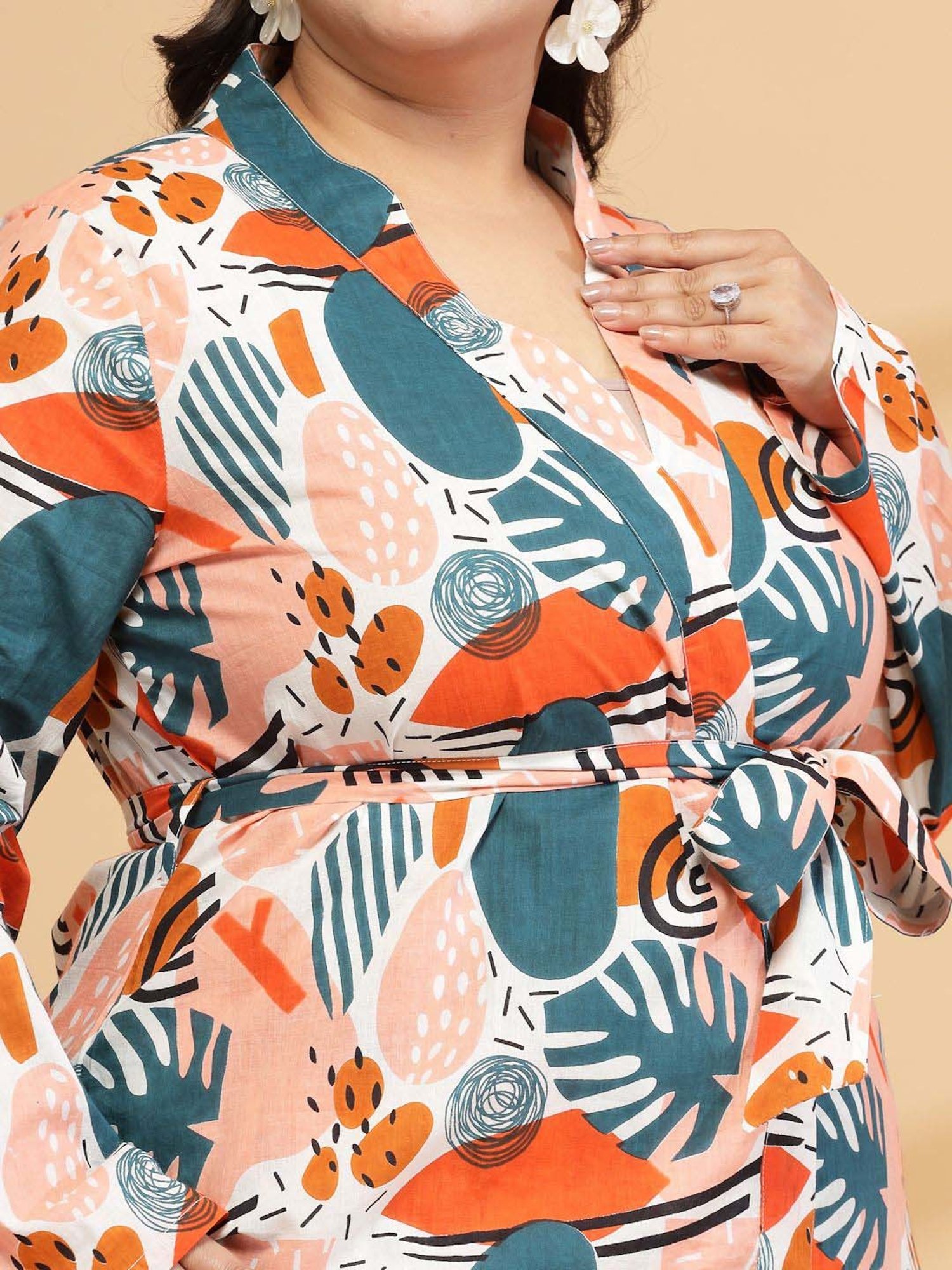 Sringam Multicolored Cotton Printed Co-Ord Sets