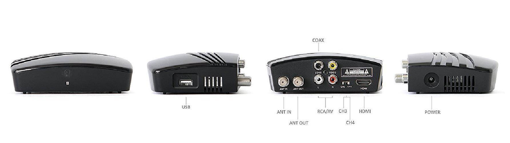 eXuby Digital Converter Box for TV, Antenna, HDMI and RCA Cable - Complete Bundle to View, Record HD Channels for Free (Instant or Scheduled Recording, 1080P HDTV, HDMI Output and 7 Day Program Guide)