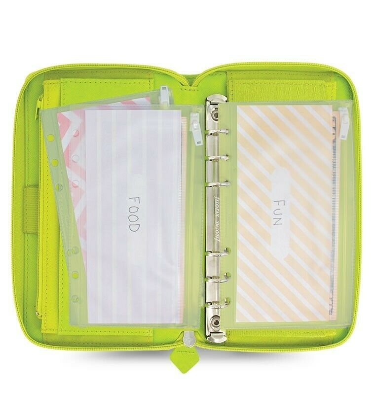 Filofax Saffiano Personal Compact Zip Organizer Pear 2021 - 022537