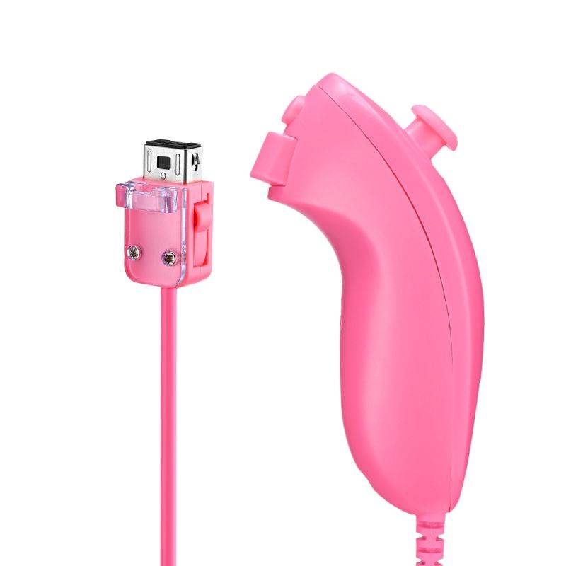 FirstPower Wii Nunchuck Controller,Nunchuck Joystick Gamepad Controller for Wii/Wii U Console (White)