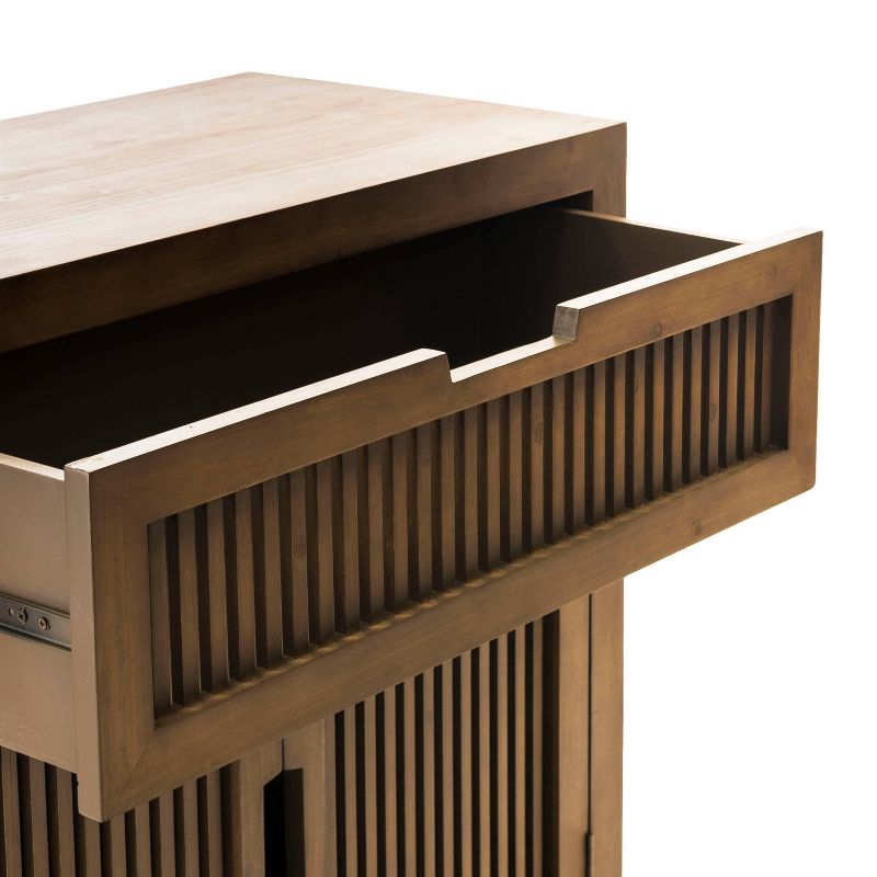 Elmhurst 2 Door Cabinet Black and Weathered - Finch