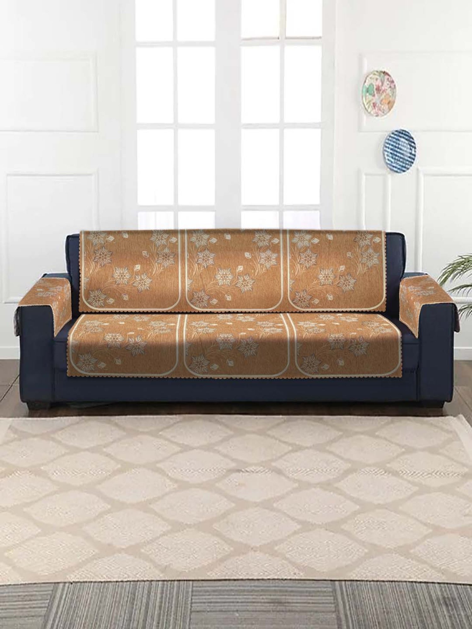 MODERN HOMES White Cotton Hand-Knotted Curtain Ropes - Set of 2