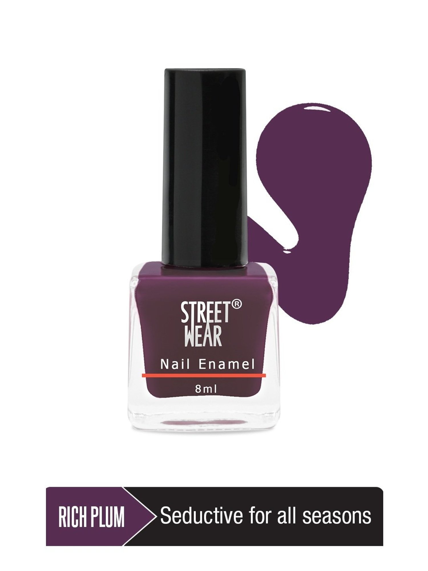 Street Wear Gloss Nail Enamel Rich Plum - 8 ml