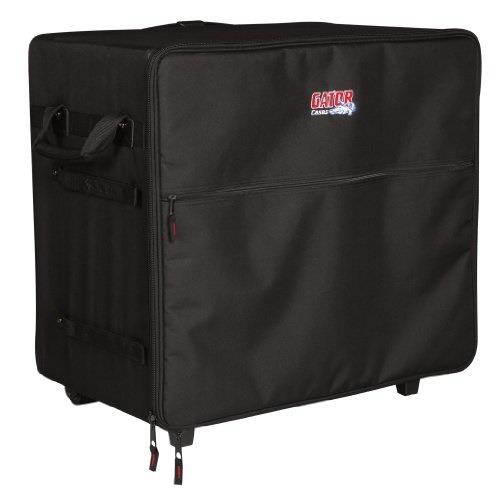 gator cases transport series speaker case with retractable pull handle and wheels; fits large pa systems gpa transportlg