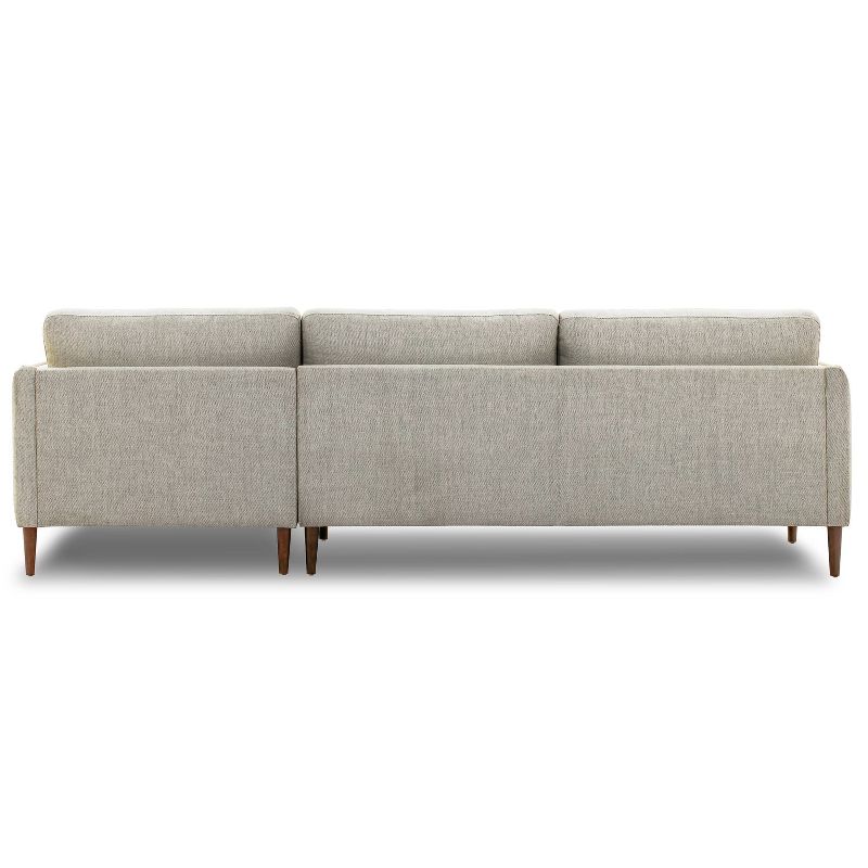 5pc French Seamed Sectional Mona Abstract Gray - Project 62™