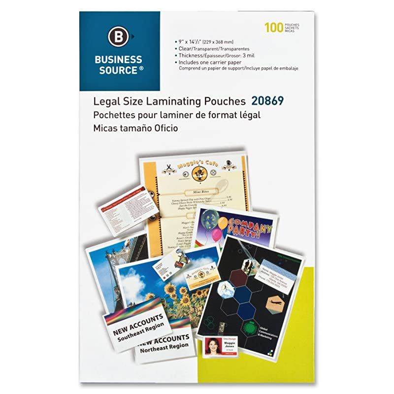 3 mil Legal-Size Laminating Pouches (20869)