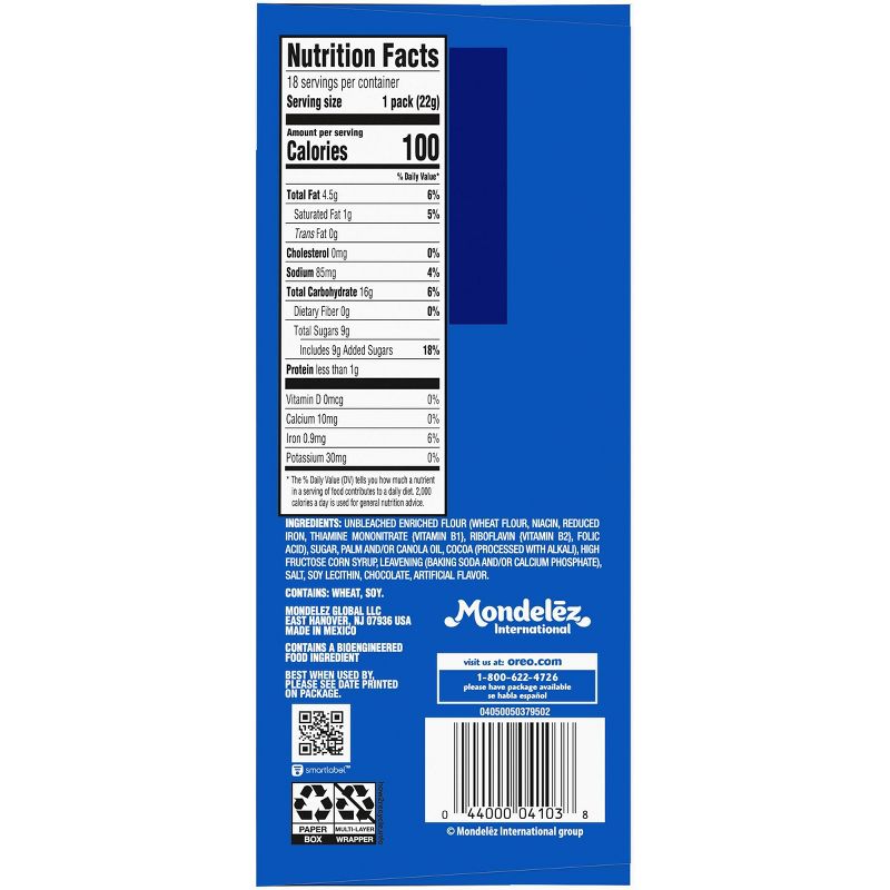 Oreo Chocolate Sandwich Cookies - Multipack - 18ct