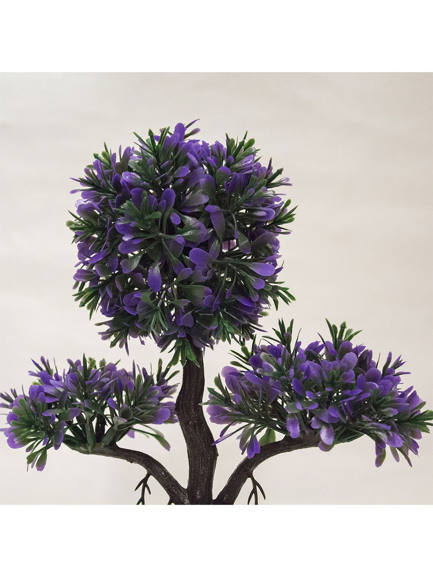 Amflix Purple Artificial Bonsai Plant With Pot