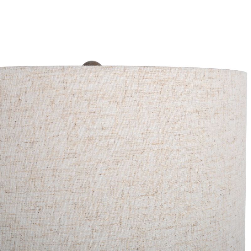 2pk Greige Oak Lamps Oak - Decor Therapy