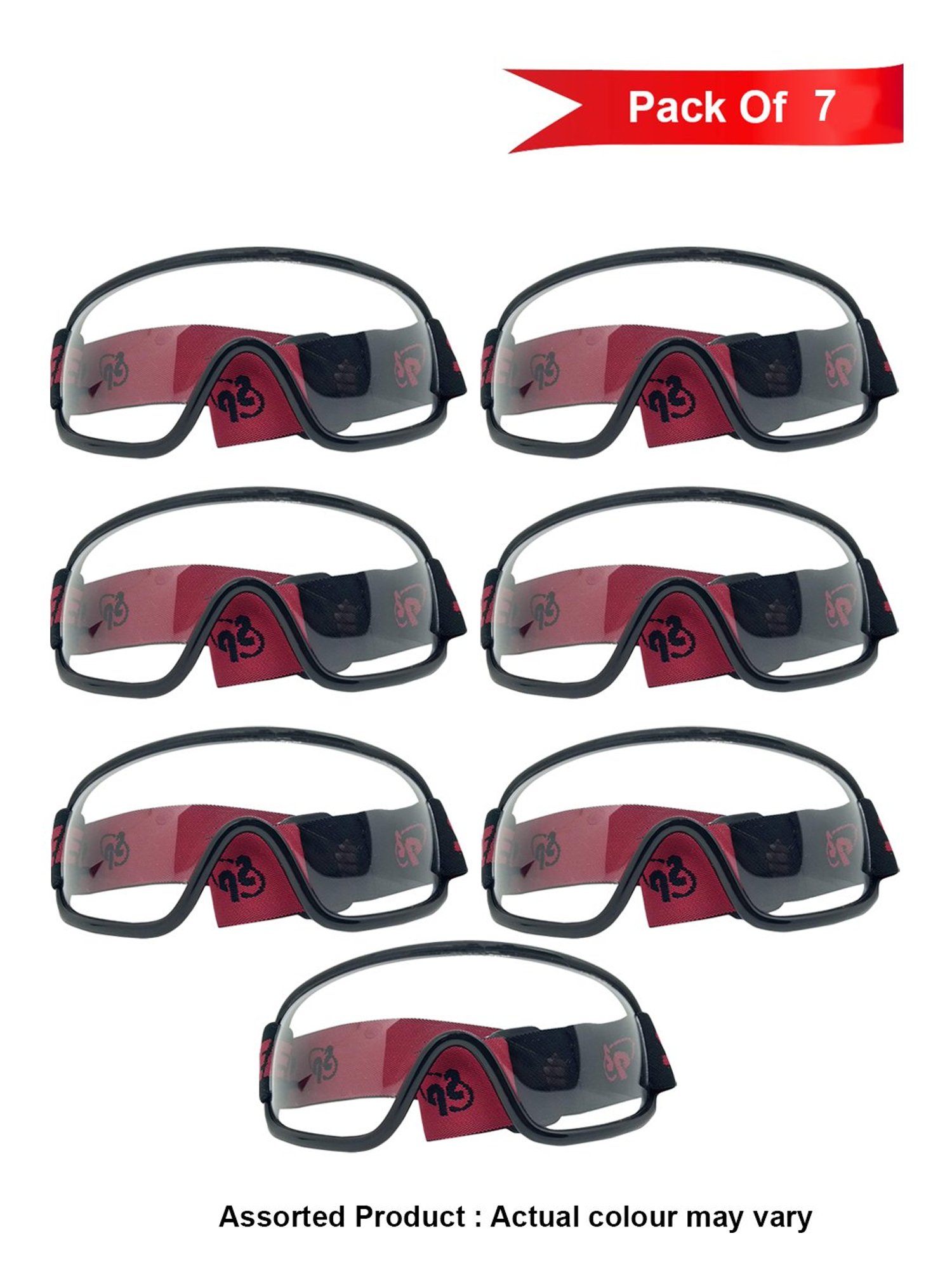 Globex Eye Protector Glasses in Assorted Colours - Pack of 7