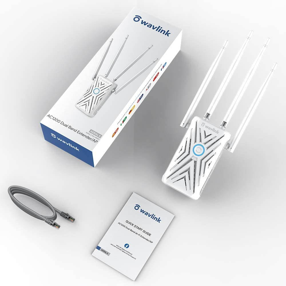 AC1200 WiFi Range Extenders,Signal Booster 1200Mbps 2.4+5Ghz Dual Band Wi-Fi Amplifier Repeater/Wireless Router/Access Point AP 3 in 1, Wall Plug Design for Convenient Placement