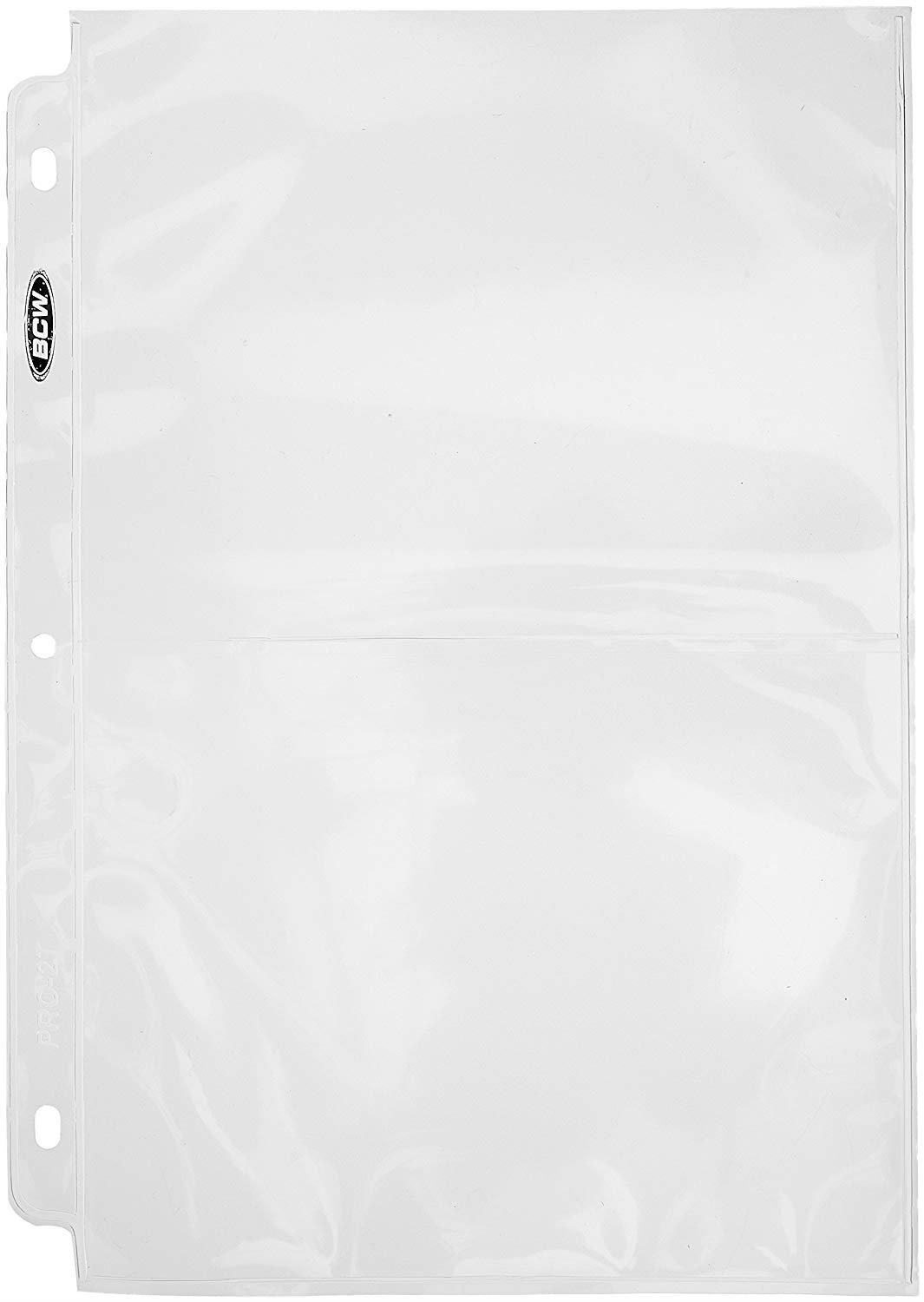 Pro 2-Pocket Photo Page Sleeve, 71/8" x51/2, (100 Count)