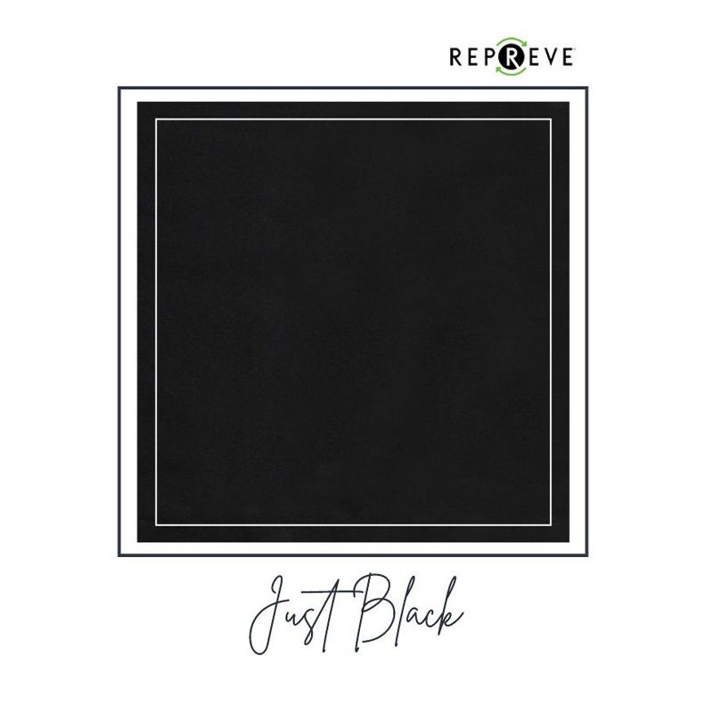 THE STAIR BARRIER 42 to 52 Inch Banister to Banister Portable Retractable Fabri Baby Kids Pet Safety Gate for Children, Dogs, and Cats, Just Black