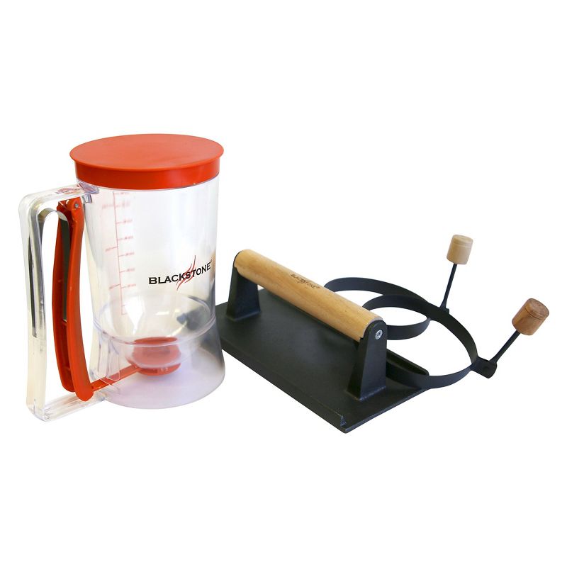 4-Piece Blackstone Breakfast Kit with Pancake Dispenser/Bacon Press/Egg/Pancake Rings
