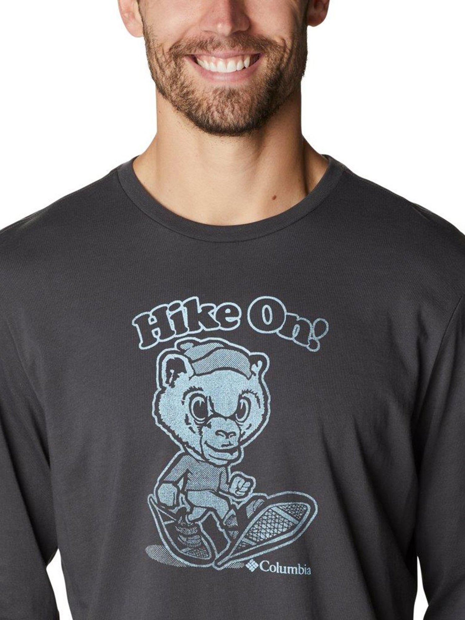 Columbia Men Black Apres Lifestyle Graphic Long Sleeve T-Shirt
