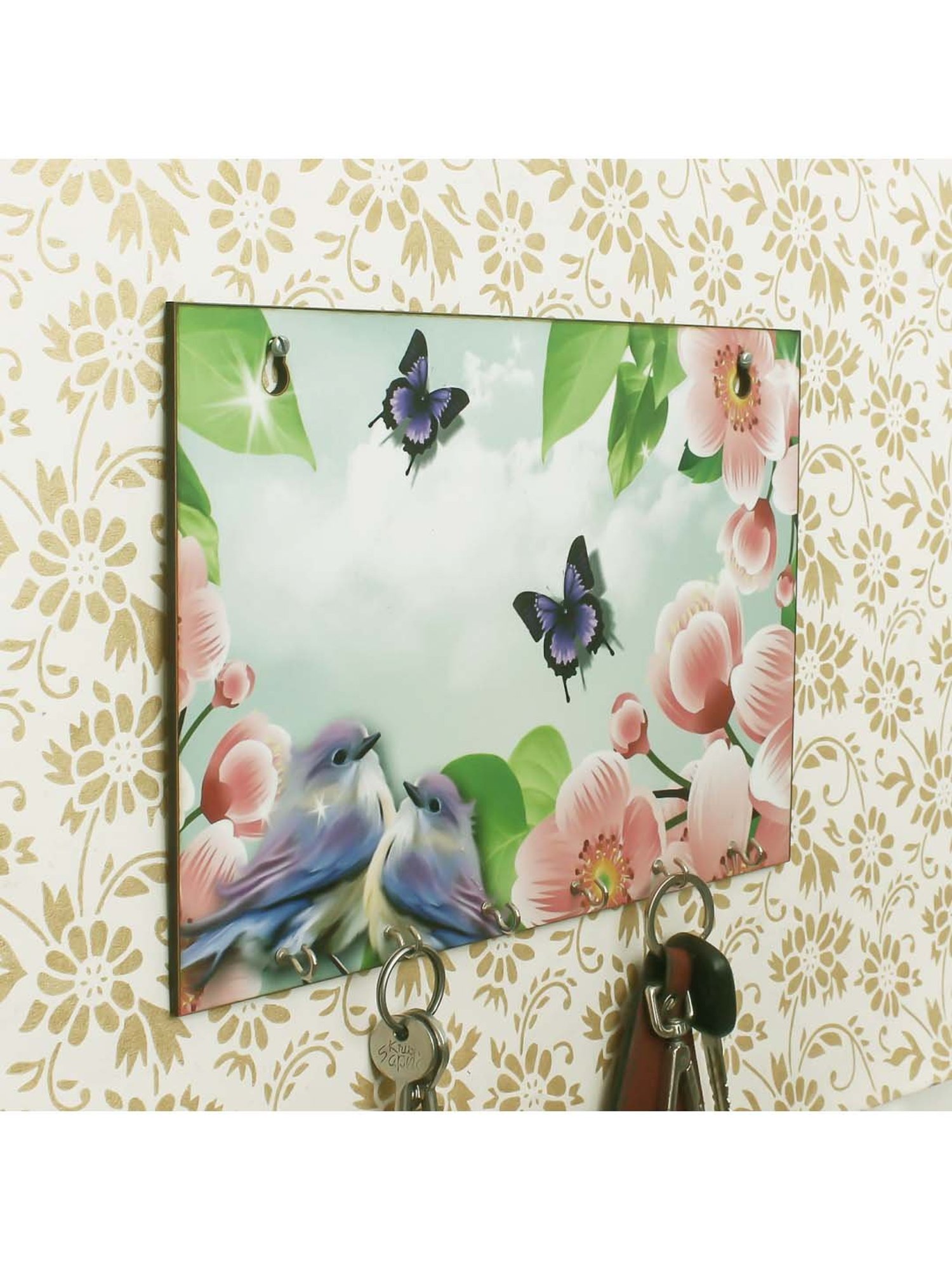 Gathari White & Orange Ceramic Desk Planter