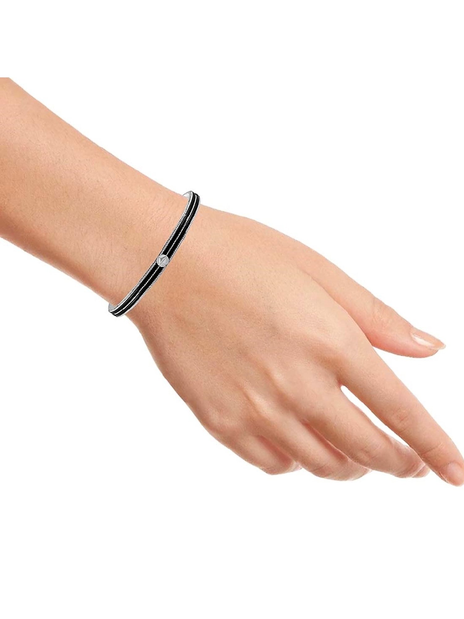 Clara Enzo 92.5 Sterling Silver Swarovski Zirconia Bracelet