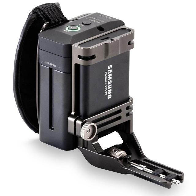 Tilta Side Focus Handle Type I for BMPCC 4K Cage, Supports F970 Battery, Gray